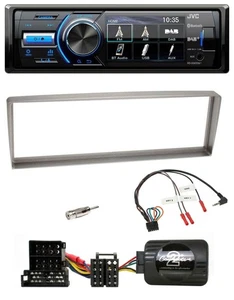 JVC Bluetooth Lenkrad USB DAB Autoradio für Alfa Romeo 156 ab 2003 silber - Bild 1 von 11
