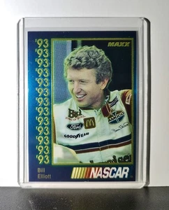 Bill Elliott 1993 Maxx Premier Plus Racing 11 NASCAR Junior Johnson & Associates - Picture 1 of 2