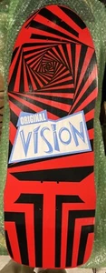 Original Vision Skateboard Deck - Red and Black Spiral NEU Reissue Skateboard - Bild 1 von 10