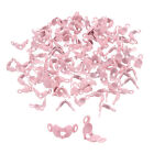 500Pcs Open Bead Tips Knot Covers for Jewelry Making DIY Crafts, Pink