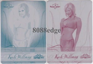 (2) 2008 BENCHWARMER CYAN/MAGENTA PRINTING PLATES: KEELY WILLIAMS #2/2 CARD LOT - Picture 1 of 4