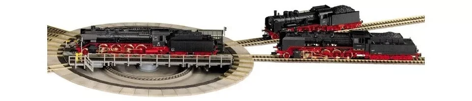 Fleischmann 6152 placa giratoria. Escala H0. Corriente DC. Con rampas adicionale - Imagen 1 de 4