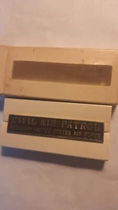 3½" Long Civil Air Patrol Auxiliary United States Air Force Pinback Nameplate - Picture 1 of 3