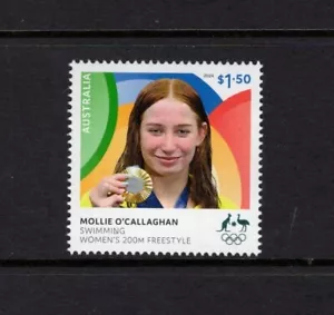Ganador de la medalla de oro olímpica de Australia París 2024 Mollie O'callaghan 05 $1,50 MNH - Imagen 1 de 1