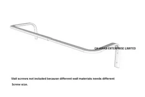 IKEA MULIG Portasciugamani bianco in abbigliamento da parete barra/asciugamani (60-90 cm) - Foto 1 di 11