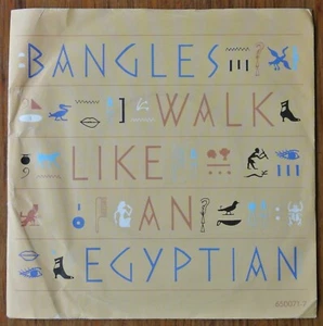 Bangles – Walk Like An Egyptian [Very Good+ Condition] (CBS 650071-7) [7” Vinyl] - Picture 1 of 3