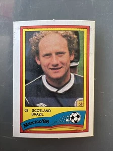 MEXICO 86 World Cup Card Monty Gum BRAZIL SCOTLAND - Picture 1 of 2