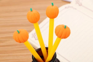 Cute Pumpkin Pen kawaii Halloween ballpen planner school diary memo note jotter - Picture 1 of 10