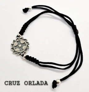 CRUZ ORLADA  PULSERA BENJAMIN SOLARI PARRAVICINI PLATA 925  2CM - Picture 1 of 2