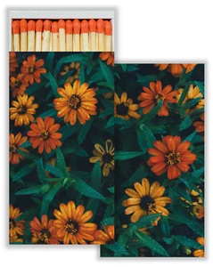 Creeping Zinnias Set of 2 Large Matchboxes with Wooden Matches - Picture 1 of 3