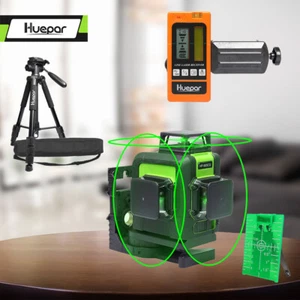 3D Laser Level Cross Line Vertical & Horizontal + Laser Receiver+143cm Tripod - Picture 1 of 12