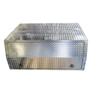 Canopy Single Cab Aluminium Checker Plate 2400mm x 1800mm x 1000mm - Picture 1 of 12