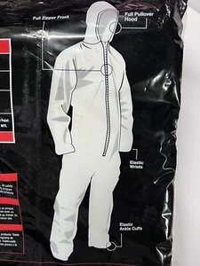 4 Crew Coverall Gen-Nex XL Cloth Like Fiber Zipper Closure 6894 Lot Of 4 - Picture 1 of 12