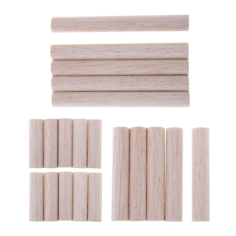 15mm Thick Round Balsa  Rods Wooden Dowel for - Image 1 of 1