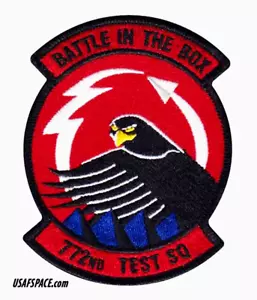 USAF 772° TEST SQ -772 TS- BATTAGLIA NELLA SCATOLA- EDWARDS AFB -VEL PATCH - Foto 1 di 3