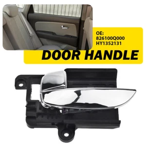 Interior Door Handle For 2007-2010 Hyundai Elantra Front or Rear LH Sedan Chrome - Picture 1 of 8