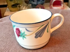 Lenox Chinastone “Poppies On Blue” Coffee/Tea Cup ~ Never Used - Picture 1 of 3