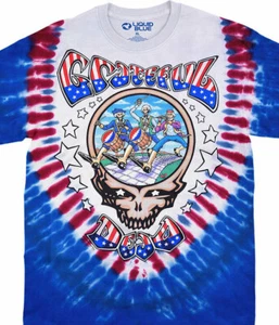 GRATEFUL DEAD-REVOLUTIONARY DEAD-2 SDD TIE DYE T-SHIRT S-M-L-XL-2X Garcia,Lesh - Picture 1 of 3