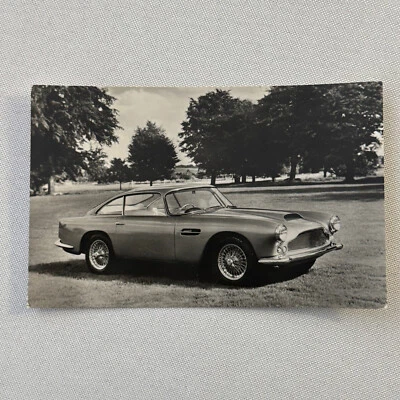 Tarjeta postal vintage de coche David Brown Aston Martin Foto 1 de 4