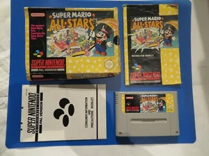 SUPER NINTENDO PAL VERSION SUPER MARIO ALL STARS - GAME - Picture 1 of 4