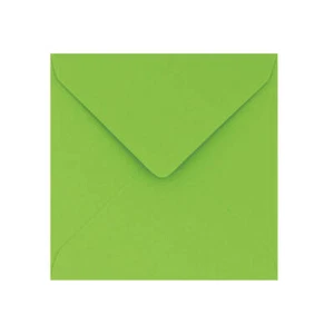 130 x 130 Sobre Cuadrado Pequeño Verde Medio | Goma | Sobre con solapa en V 120gsm - Imagen 1 de 2