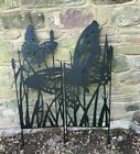 metal black butterfly garden screen PANNELS FENCING, GARDEN ORNAMENTS,TRELLISING