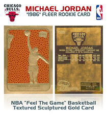 1996 - 97 NBA 23K GOLD CARD MICHAEL JORDAN 1986 Fleer Rookie Repint 