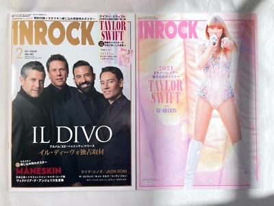 INROCK February 2024 Japanese Music Magazine Il Divo Maneskin Taylor Swift - Image 1 of 4
