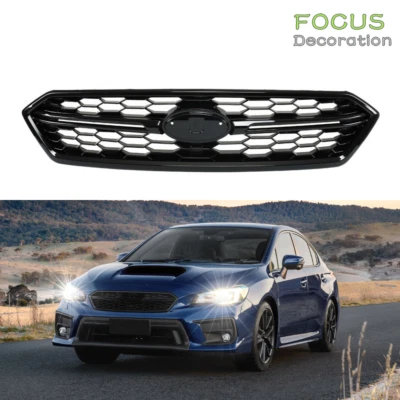Parrilla central de parachoques delantero para parrilla Honeycom estilo SUBARU WRX STI 2018-2021 Foto 1 de 4