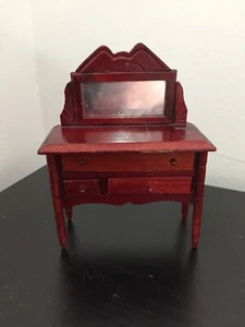 Doll’s House dressing table with Mirror with 3 drawers - Picture 1 of 8