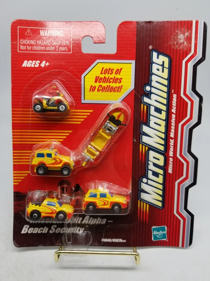 Hasbro Micro Machines Mission Unit Alpha Beach Security Fantasy Packs  Foto 1 de 4