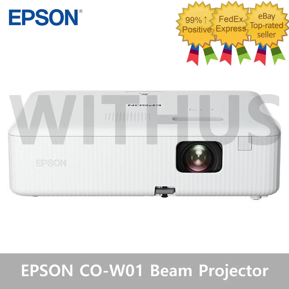 EPSON CO-W01 Portable Beam Projector 3,000lm 3LCD WXGA - Tracking - Image 1 of 4