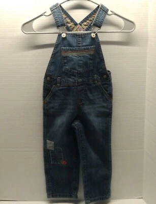 Mono vaquero lavado bigote parches parches genuino para niños de OshKosh - 3T para niñas **USADO EN EXCELENTE ESTADO** Foto 1 de 4