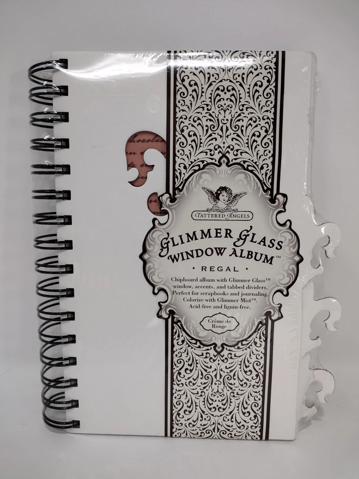 Мини-альбом Tattered Angels GLIMMER GLASS свадьба, детский альбом для вырезок спиральный переплет - Изображение 1 из 4
