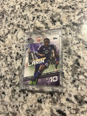 2016 Topps MLS 24 Under Cyle Larin Blank Back 1/1 Orlando City Canada - Image 1 of 2