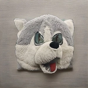 Dan Dee Plush Big Greeter Wolf Head Halloween Costume Mascot Cosplay Furry Mask - Picture 1 of 5