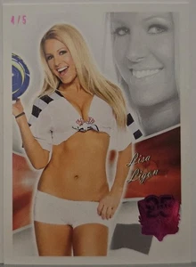 Lisa Ligon #4 von 5 hergestellt ~ 2013 rote Folienkarte #23 ~ 25 Jahre Bankwärmer - Bild 1 von 2