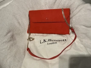 LK Bennett ‘Dora’ Bag. Burnt Orange. Suede Leather with strap. Immaculate. - Picture 1 of 5