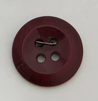  Maroon 4-Hole Flat Buttons For Clothing 10 Pcs Plastic Maroon Deep Red 14.6mm - Image 1 of 4