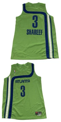 Nike Vintage Atlanta Hawks Shareef Abdur-Rahim #3 Jersey Neon Green Men's Large - Image 1 of 3