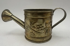 Vintage Hosley Mini Watering Can Made In India Solid Brass Decorative 3” - Picture 1 of 9