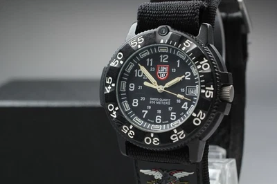 [Near MINT] LUMINOX 3000/3900  V3  Black Date Men's Quartz Watch From JAPAN - Image 1 of 4