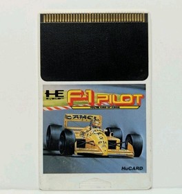 F-1 Pilot (PC Engine) Hu Card Only. Tested & Working.