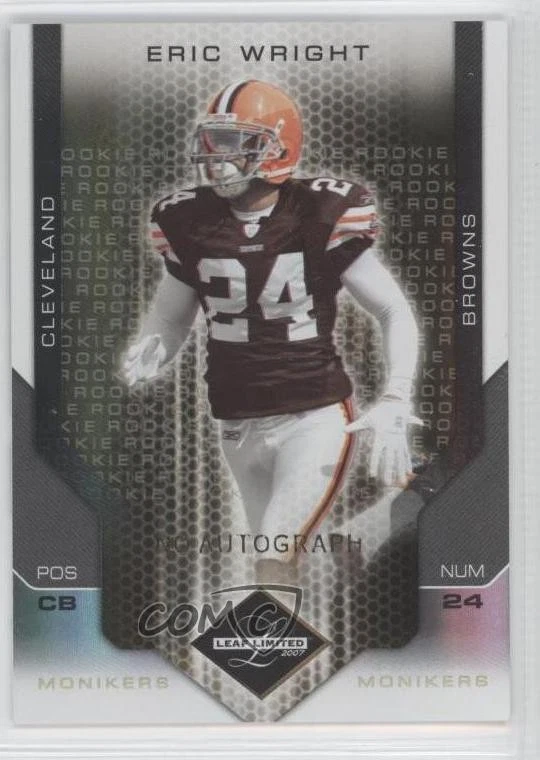 2007 Leaf Limited Rookie Monikers Gold /49 Eric Wright #265 Rookie Auto RC - Image 1 of 2