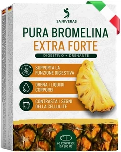 Bromelina Forte Drenante 5000 + 2500 GDU Donna Uomo per Cellulite Gambe e Glutei - Foto 1 di 7