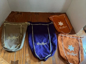 Crown Royal Different Colors & Sizes Drawstring Bags - Picture 1 of 8