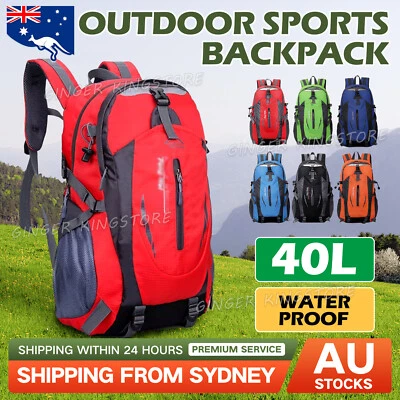 40L Hiking Camping Bag Large Waterproof Backpack Outdoor Travel Luggage Rucksack - image 1 of 4