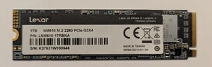 Lexar NM610 1TB Gen3 x4 NVME M.2 2280 Internal SSD LNM610-1TRBNA - Photo 1/2