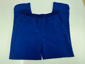 Jaclyn Smith Womens Pants Size Medium Blue Elastic Waist Pockets - Picture 1 of 13