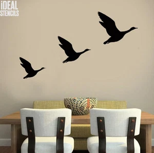 Vuelo Gansos Plantilla Reutilizable Hogar Dã Cor Pared Pintura Manualidades - Imagen 1 de 6